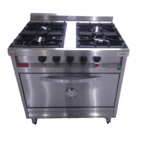Cocina Industrial Rovesco 4 hornallas 83cm