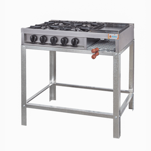 Anafe Danda 4 hornallas + plancha y tostador